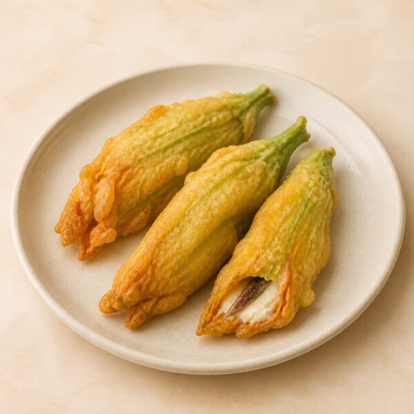 Fiori di zucca fritti alla romana